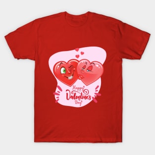 Happy Valentine's day - Funny Hearts Lovers T-Shirt